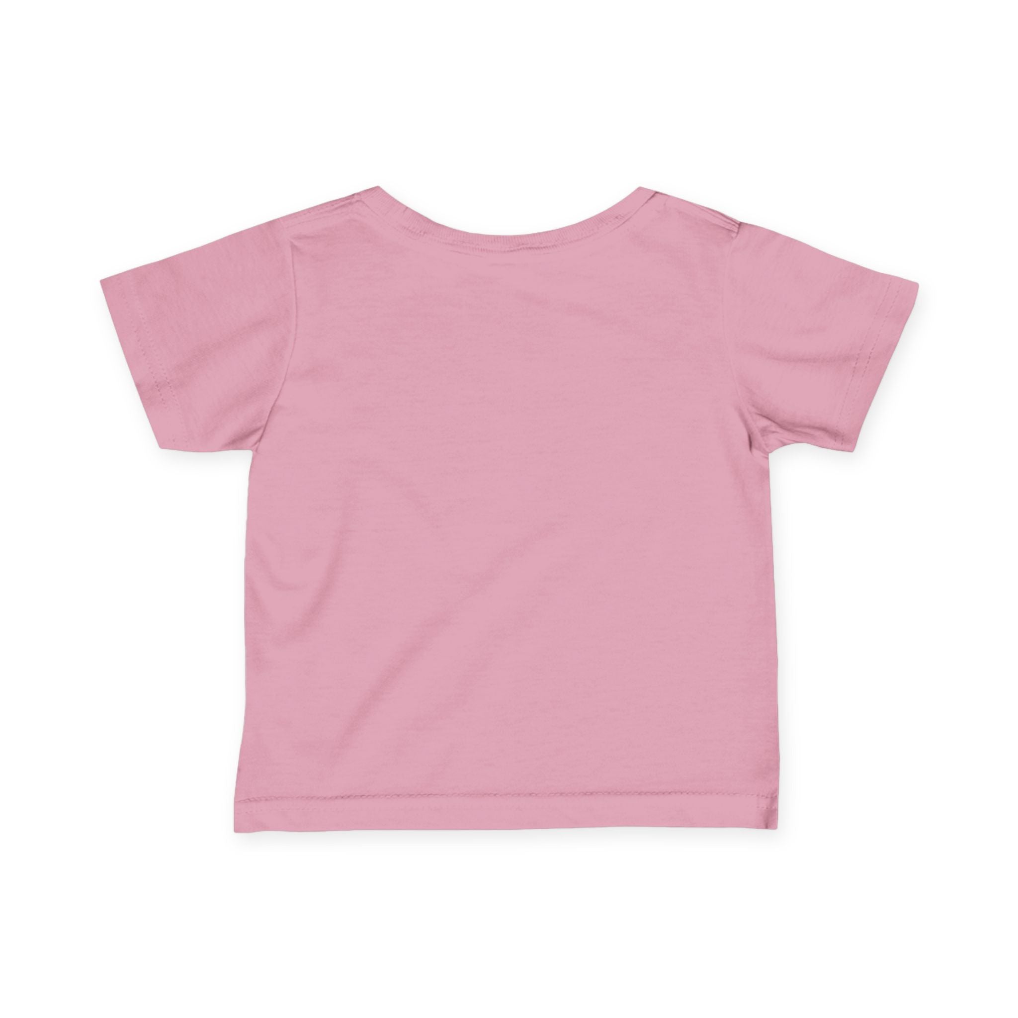 Infant Tee — "Late Stage Capitalism" Minimal Pink Graphic Baby Shirt
