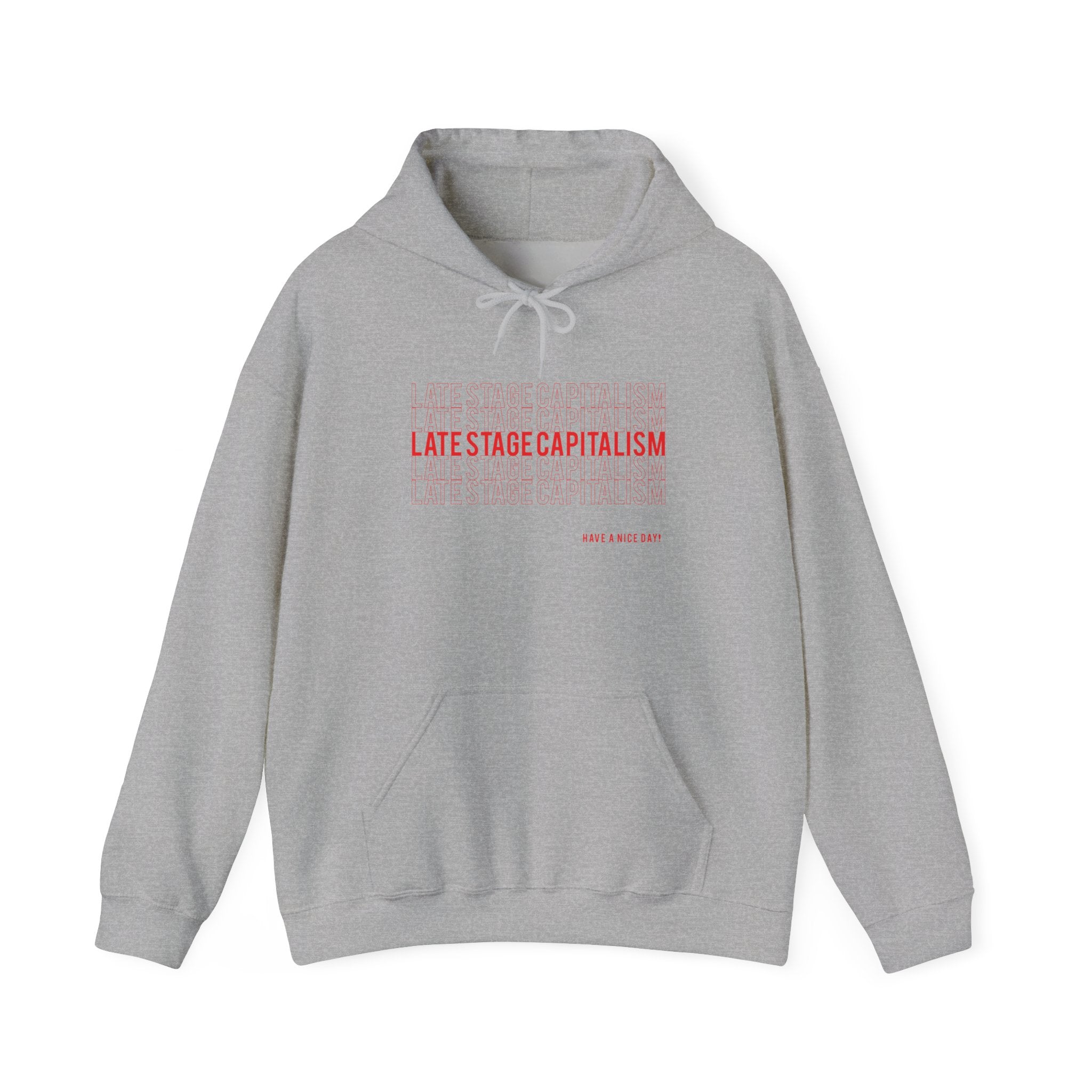 Latestage Capitalism Hoodie — Minimalist Pullover