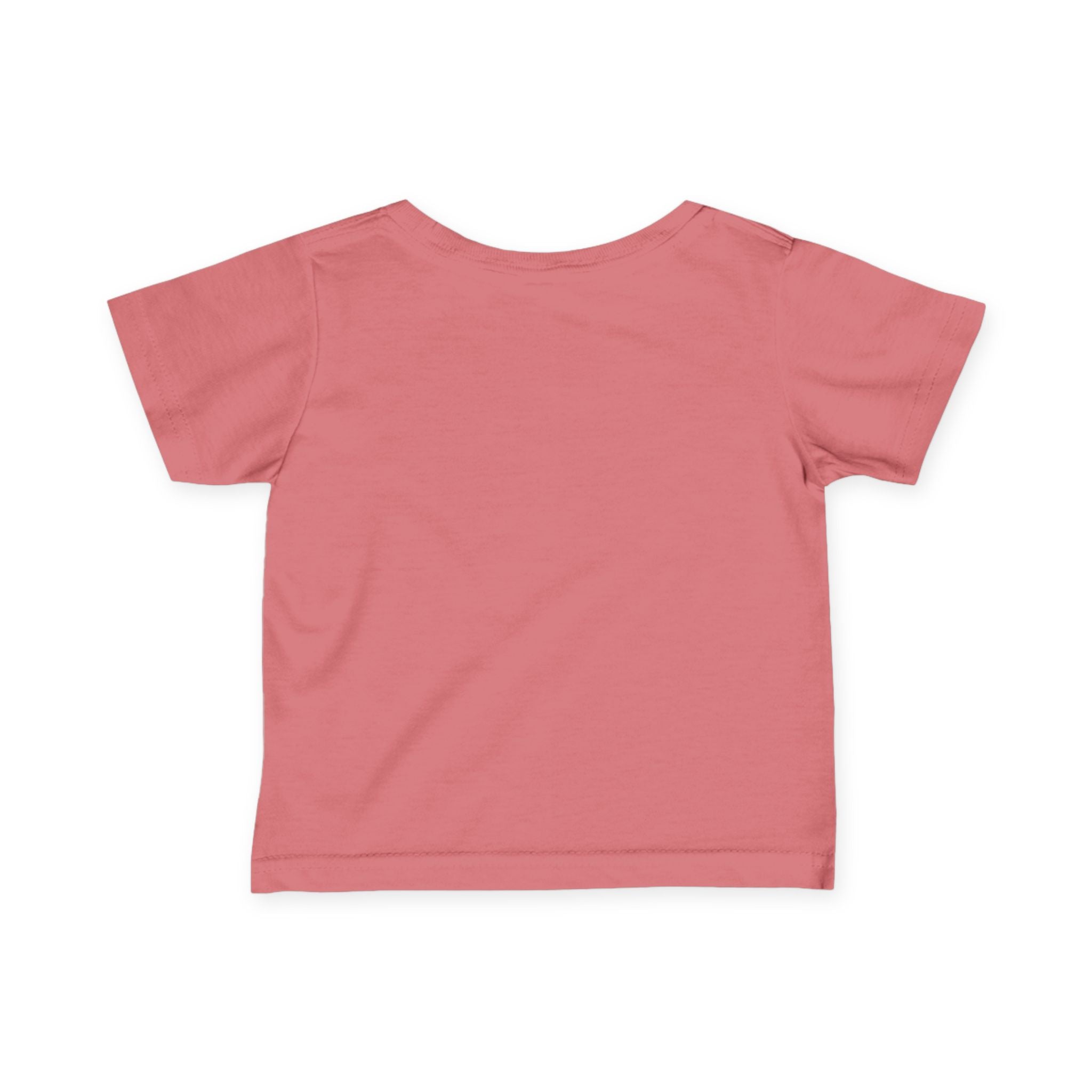 Infant Tee — "Late Stage Capitalism" Minimal Pink Graphic Baby Shirt
