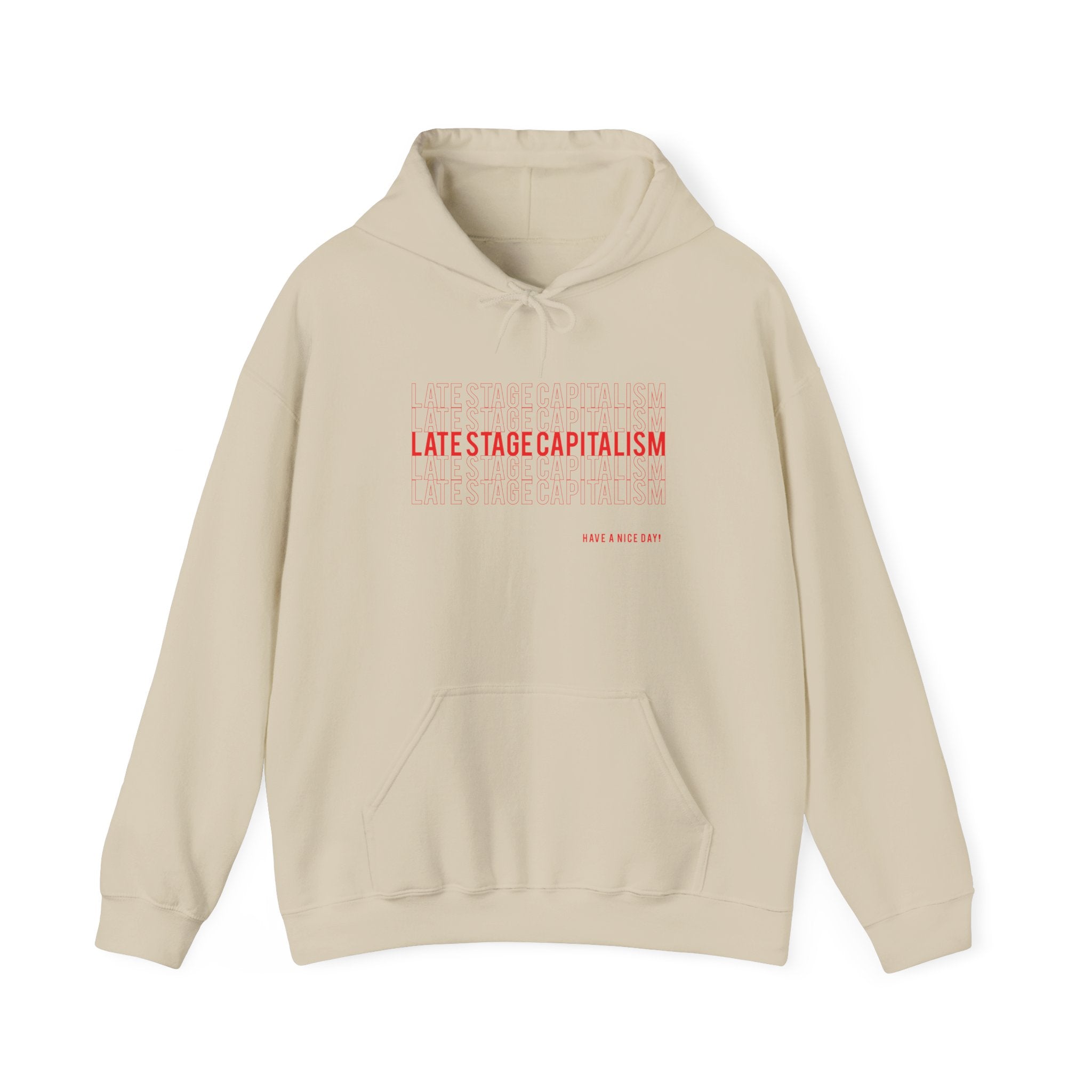 Latestage Capitalism Hoodie — Minimalist Pullover