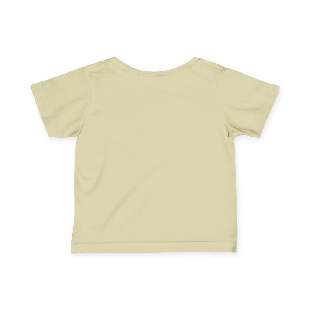 Infant Tee — "Late Stage Capitalism" Minimal Pink Graphic Baby Shirt