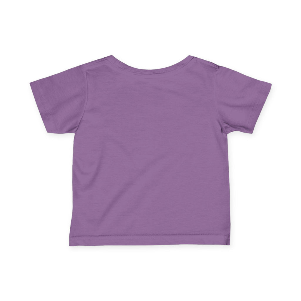 Infant Tee — "Late Stage Capitalism" Minimal Pink Graphic Baby Shirt