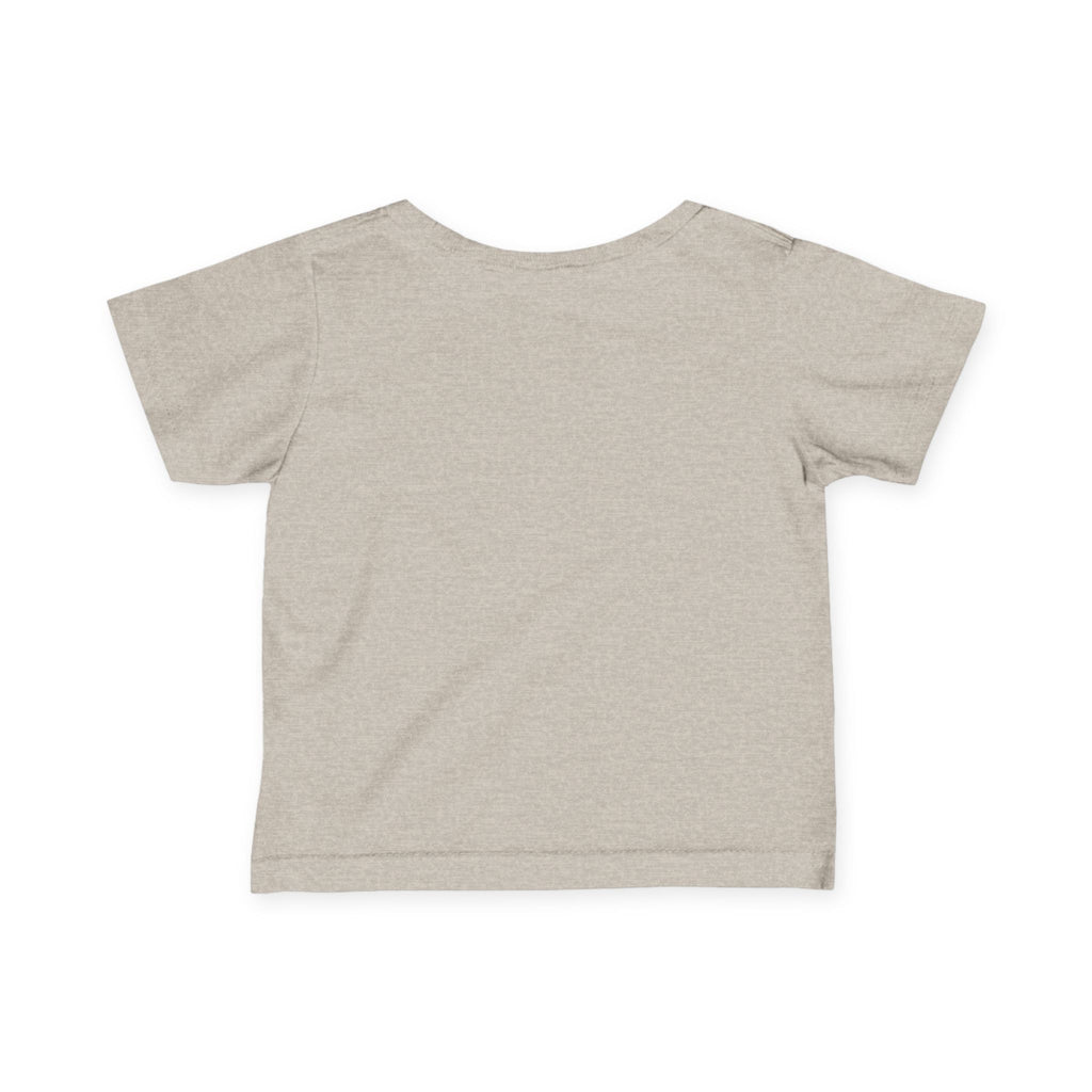 Infant Tee — "Late Stage Capitalism" Minimal Pink Graphic Baby Shirt